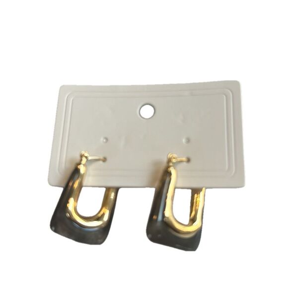 Tasha Stone Hoop Earring in Stone Gray - Picture 2 of 3